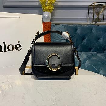 CHLOE MINI C BAG BLACK S193 SIZE 16.5 CM