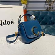CHLOE MINI C BAG BLUE S193 SIZE 16.5 CM - 6