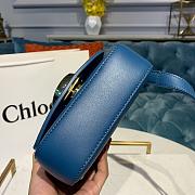 CHLOE MINI C BAG BLUE S193 SIZE 16.5 CM - 4