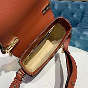 CHLOE MINI C BAG BROWN S193 SIZE 16.5 CM - 3