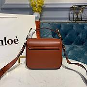 CHLOE MINI C BAG BROWN S193 SIZE 16.5 CM - 2
