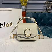 CHLOE MINI C BAG WHITE S193 SIZE 16.5 CM - 1