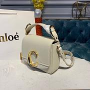 CHLOE MINI C BAG WHITE S193 SIZE 16.5 CM - 6