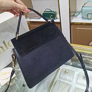 CHLOE FAYE SMALL TOP HANDLE BAG BLACK SIZE 26 CM - 6