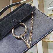 CHLOE FAYE SMALL TOP HANDLE BAG BLACK SIZE 26 CM - 2