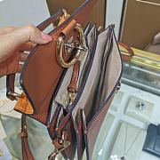 CHLOE FAYE SMALL TOP HANDLE BAG BROWN SIZE 26 CM - 3