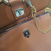 CHLOE FAYE SMALL TOP HANDLE BAG BROWN SIZE 26 CM - 2