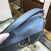 CHLOE FAYE SMALL TOP HANDLE BAG LIGHT BLUE SIZE 26 CM - 6