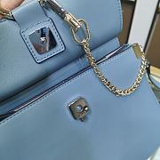 CHLOE FAYE SMALL TOP HANDLE BAG LIGHT BLUE SIZE 26 CM - 2