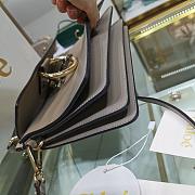CHLOE FAYE SMALL TOP HANDLE BAG GRAY SIZE 26 CM - 5