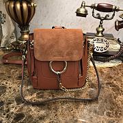 CHLOE MINI FAYE BACKPACK BROWN S232 SIZE 16.5 CM - 1