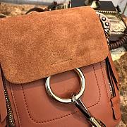 CHLOE MINI FAYE BACKPACK BROWN S232 SIZE 16.5 CM - 3