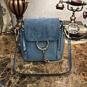 CHLOE MINI FAYE BACKPACK LIGHT BLUE S232 SIZE 16.5 CM - 1