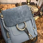 CHLOE MINI FAYE BACKPACK LIGHT BLUE S232 SIZE 16.5 CM - 6