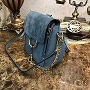 CHLOE MINI FAYE BACKPACK LIGHT BLUE S232 SIZE 16.5 CM - 5