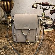  CHLOE MINI FAYE BACKPACK GRAY S232 SIZE 16.5 CM - 1