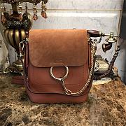 CHLOE FAYE BACKPACK BROWN S1192 SIZE 21.5 CM - 1