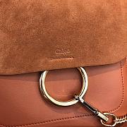 CHLOE FAYE BACKPACK BROWN S1192 SIZE 21.5 CM - 4