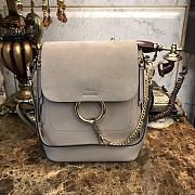 CHLOE FAYE BACKPACK GRAY S1192 SIZE 21.5 CM - 1