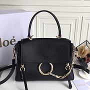 CHLOE FAYE DAY BAG BLACK S322 SIZE 28 CM - 1