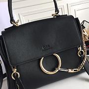 CHLOE FAYE DAY BAG BLACK S322 SIZE 28 CM - 2