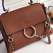 CHLOE FAYE DAY BAG BROWN S322 SIZE 28 CM - 4