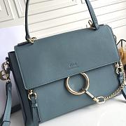 CHLOE FAYE DAY BAG LIGHT BLUE S322 SIZE 28 CM - 2