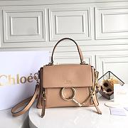 CHLOE FAYE DAY BAG PINK BEIGE S322 SIZE 28 CM - 1