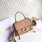 CHLOE FAYE DAY BAG PINK BEIGE S322 SIZE 28 CM - 6