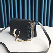 CHLOE FAYE SMALL SHOULDER BAG BLACK S127 SIZE 24 CM - 6