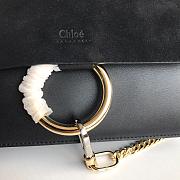 CHLOE FAYE SMALL SHOULDER BAG BLACK S127 SIZE 24 CM - 2
