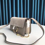 CHLOE FAYE SMALL SHOULDER BAG GRAY S127 SIZE 24 CM - 6