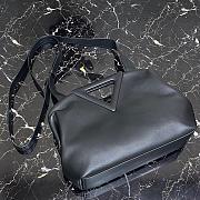 BOTTEGA VENETA POINT BAG BLACK 652446 SIZE 35 CM - 6