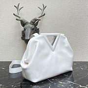 BOTTEGA VENETA POINT BAG WHITE 652446 SIZE 35 CM - 2