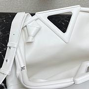 BOTTEGA VENETA POINT BAG WHITE 652446 SIZE 35 CM - 3