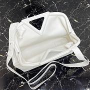 BOTTEGA VENETA POINT BAG WHITE 652446 SIZE 35 CM - 4