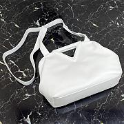 BOTTEGA VENETA POINT BAG WHITE 652446 SIZE 35 CM - 5