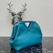 BOTTEGA VENETA POINT BAG PRUSSIAN BLUE 652446 SIZE 35 CM - 2