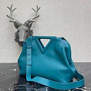 BOTTEGA VENETA POINT BAG PRUSSIAN BLUE 652446 SIZE 35 CM - 3
