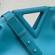 BOTTEGA VENETA POINT BAG PRUSSIAN BLUE 652446 SIZE 35 CM - 4