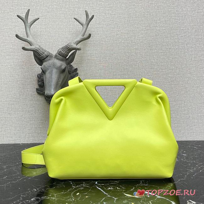 BOTTEGA VENETA POINT BAG LEMON 652446 SIZE 35 CM - 1