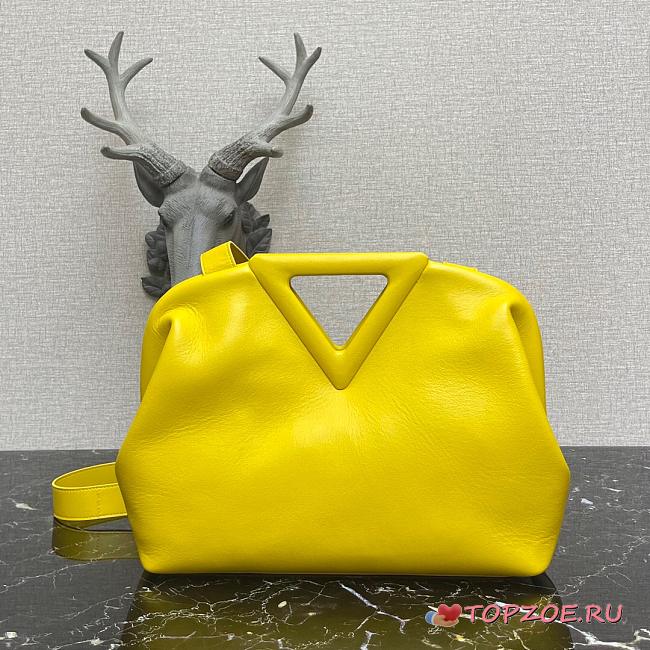 BOTTEGA VENETA POINT BAG YELLOW 652446 SIZE 35 CM - 1