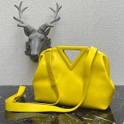BOTTEGA VENETA POINT BAG YELLOW 652446 SIZE 35 CM - 3