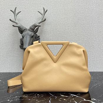 BOTTEGA VENETA POINT BAG BEIGE 652446 SIZE 35 CM