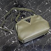BOTTEGA VENETA POINT BAG ARMY GREEN 652446 SIZE 35 CM - 6
