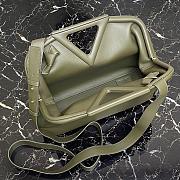 BOTTEGA VENETA POINT BAG ARMY GREEN 652446 SIZE 35 CM - 4