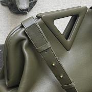 BOTTEGA VENETA POINT BAG ARMY GREEN 652446 SIZE 35 CM - 2