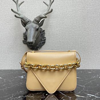 BOTTEGA VENETA MOUNT BEIGE 667399 SIZE 21 CM