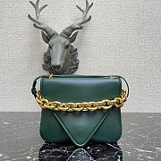 BOTTEGA VENETA MOUNT EMERALD GREEN 667399 SIZE 21 CM - 1