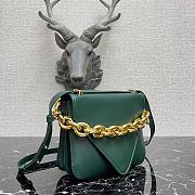 BOTTEGA VENETA MOUNT EMERALD GREEN 667399 SIZE 21 CM - 3